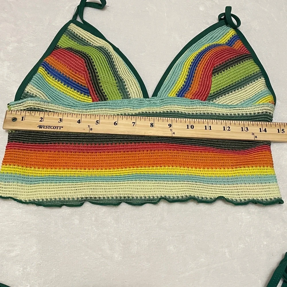 Seamolly Striped Tie Side Tankini Set Sz XL - Picture 4 of 8